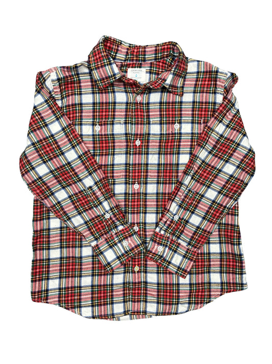 Crewcuts Boys Plaid Shirt Size 6-7