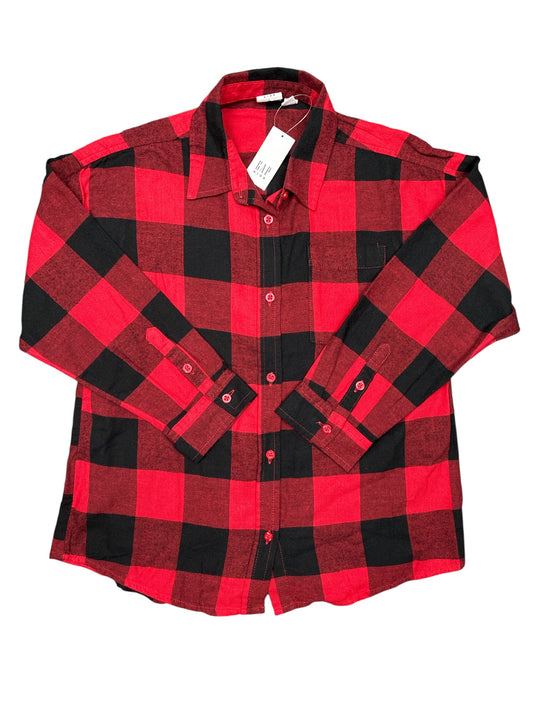 Gap Boys Plaid Shirt Size S (6-7) New w/Tag