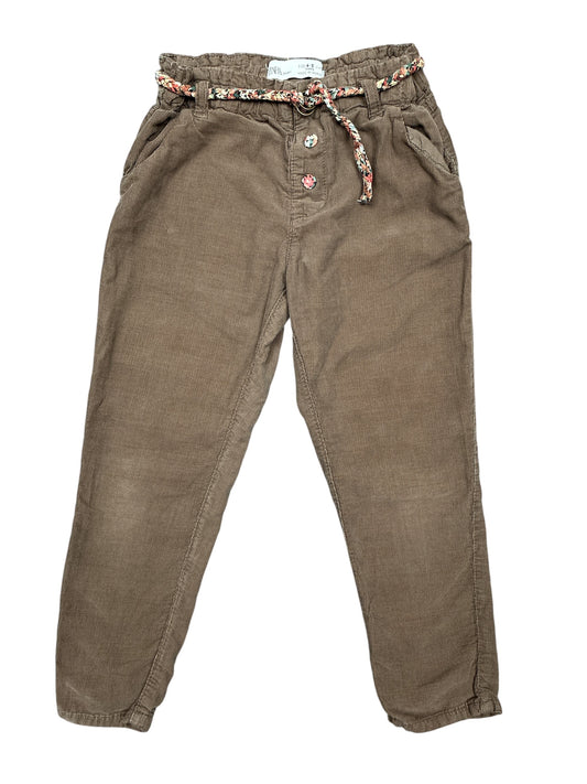 Zara Girls Corduroy Pants Size 4-5