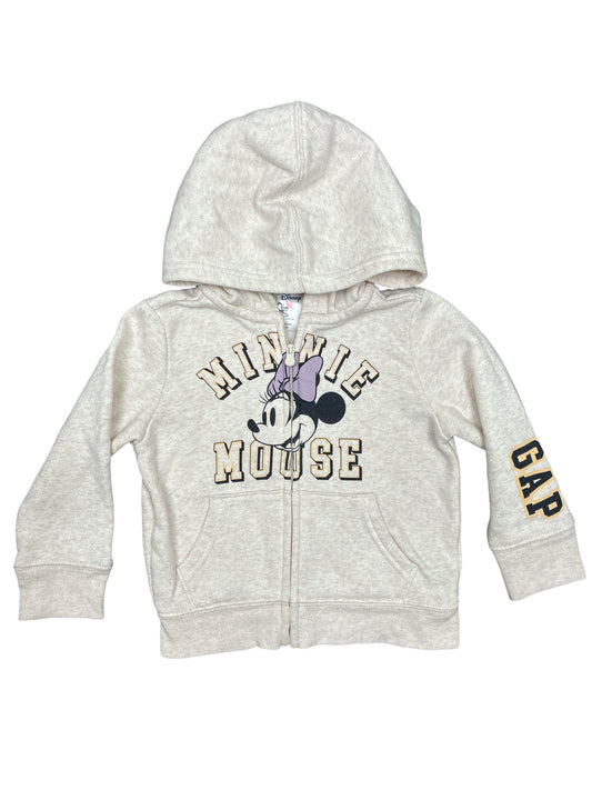 Gap Disney Minnie Zip-Up Hoodie Size 2