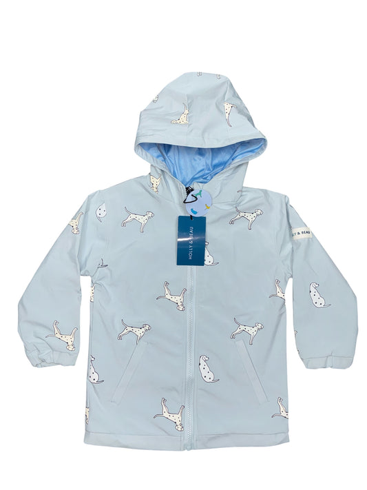 Holly & Beau Dalmatian Color Changing Raincoat Size 3-4 New w/Tag
