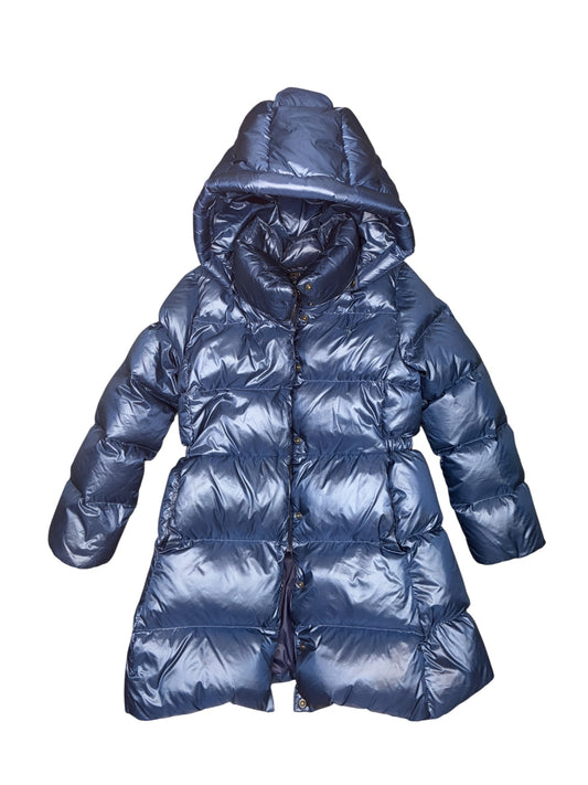 Polo Down Hooded Long Jacket Size 7 (S)
