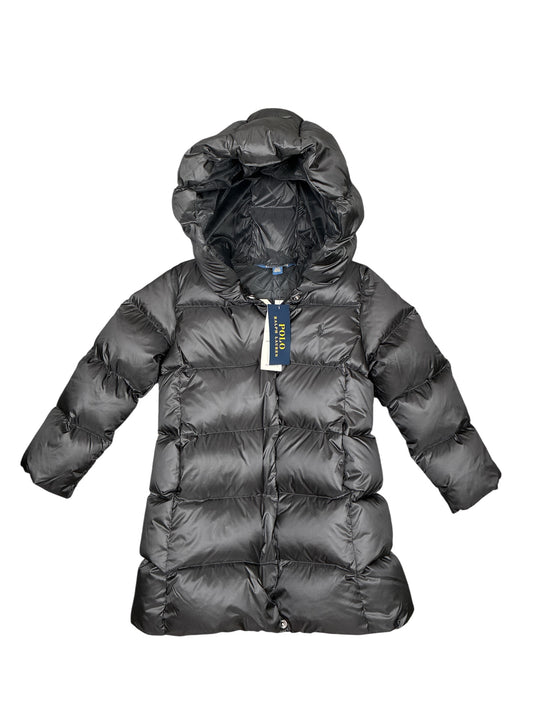 Polo Down Hooded Long Jacket Size 4 New w/Tag