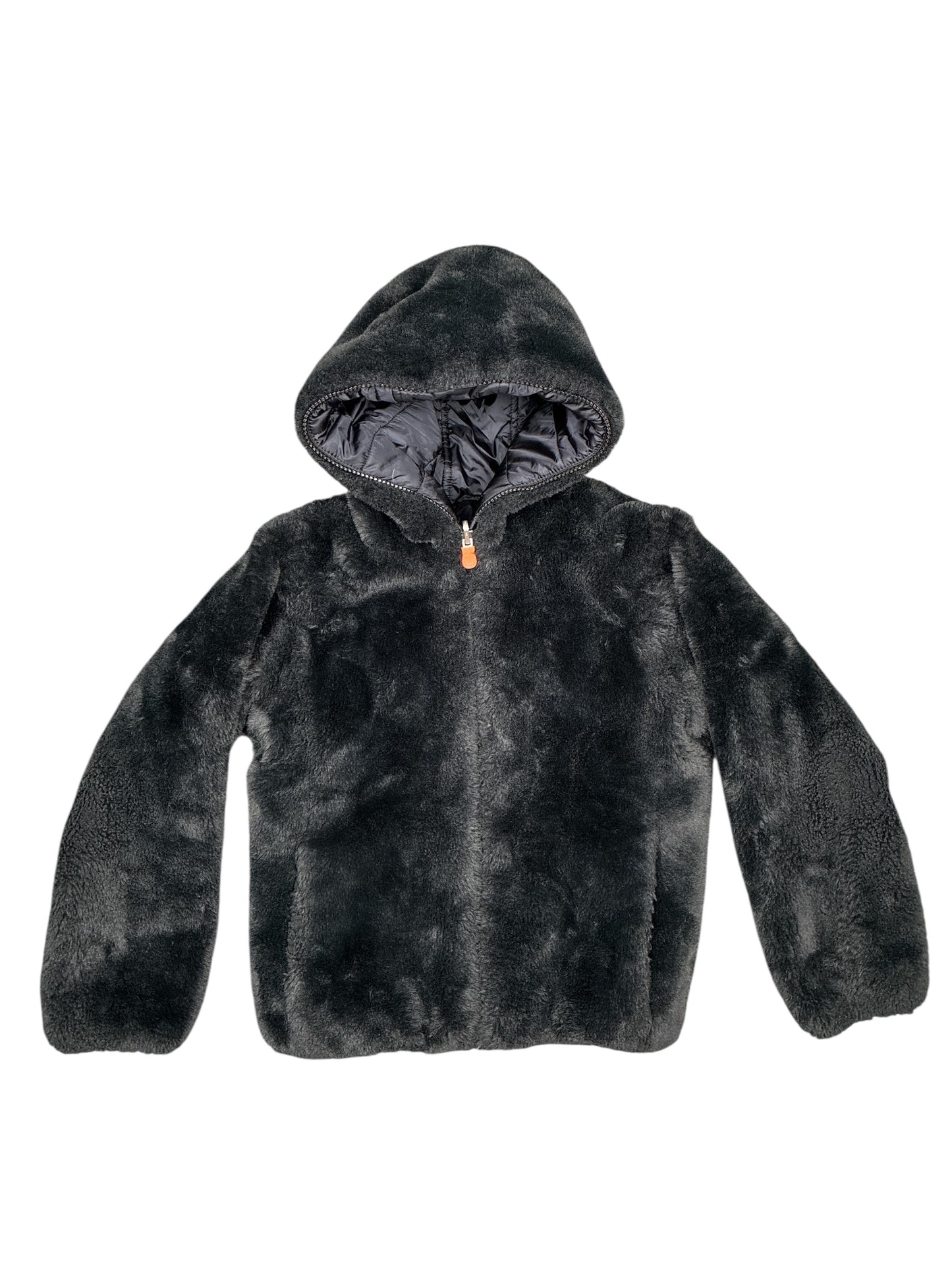 Save The Duck Faux Fur Hooded Reversible Jacket Size 8