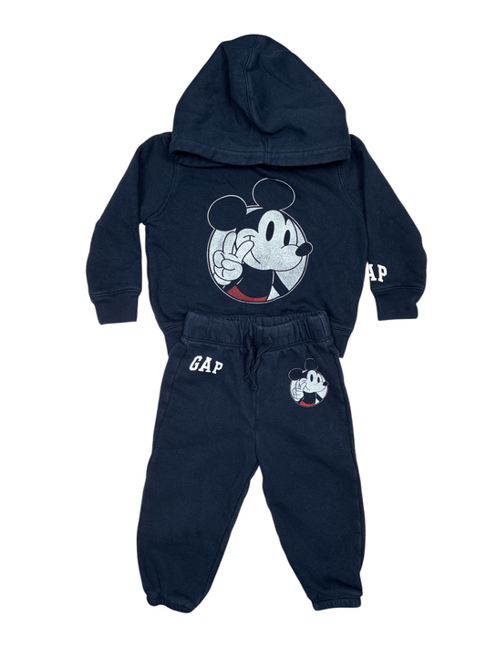 Gap Mickey Sweatshirt and Pants Set Size 2