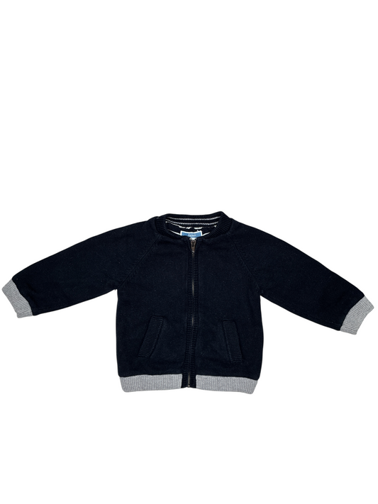 Jacadi Zip-Up Sweater Size 12 Months