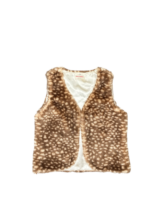 Hanna Andersson Faux Fur Vest Size 8