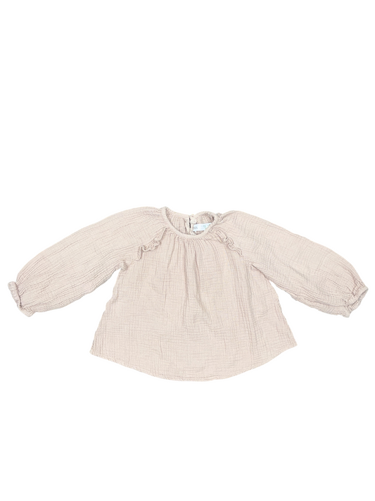 Zara Rose Gold Gauze Blouse Size 2-3
