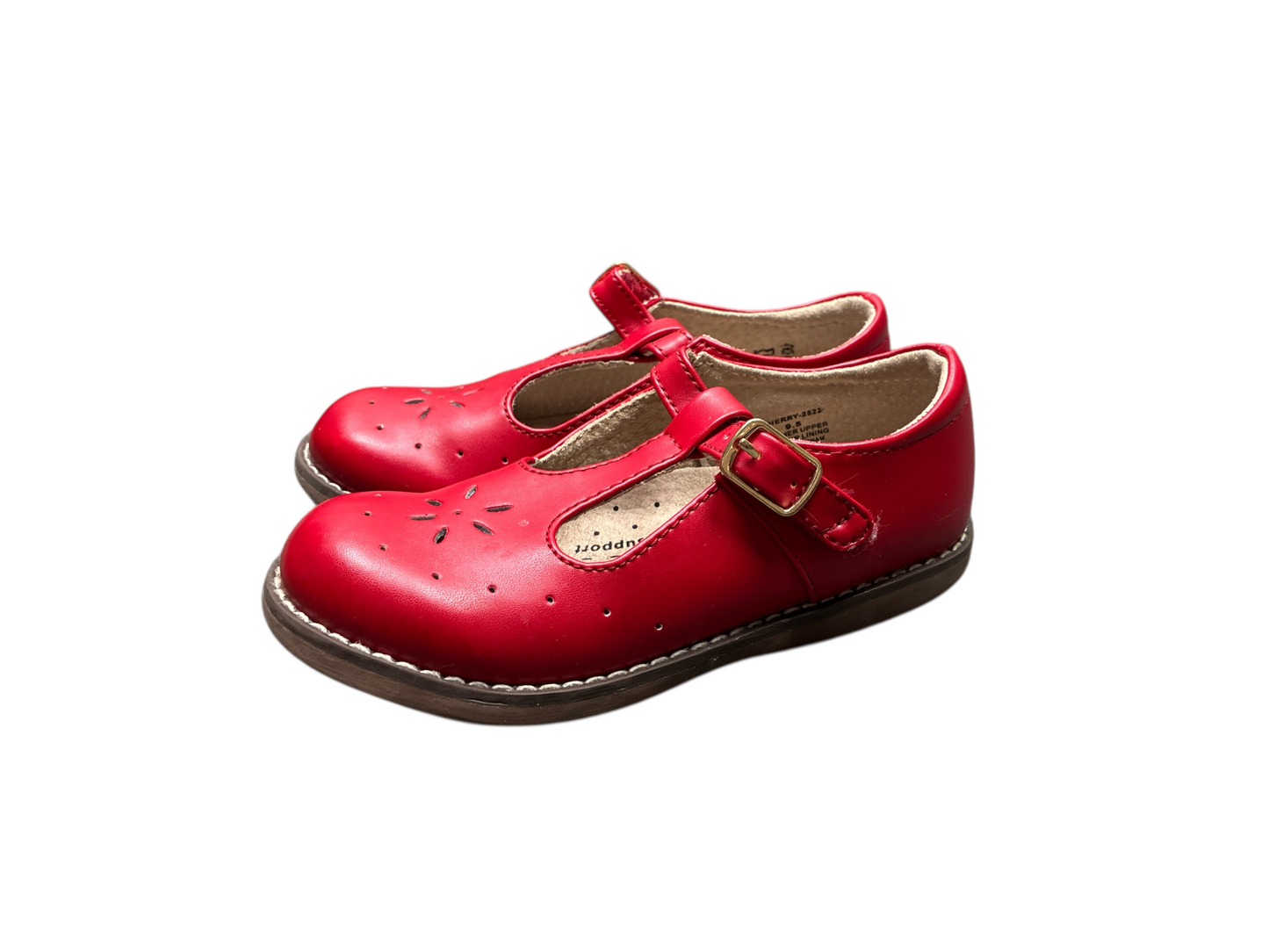Footmates Red T-Bar Mary Jane Size 9.5