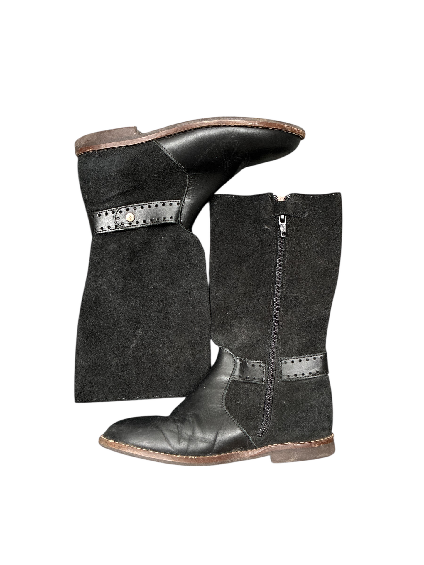 Jacadi Tall Leather Boots Size 11.5 (29)