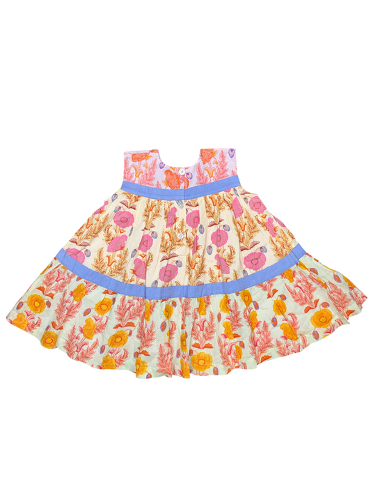 Pink Chicken - Gilded Floral Mix Dress - Size 2 - New With No Tag