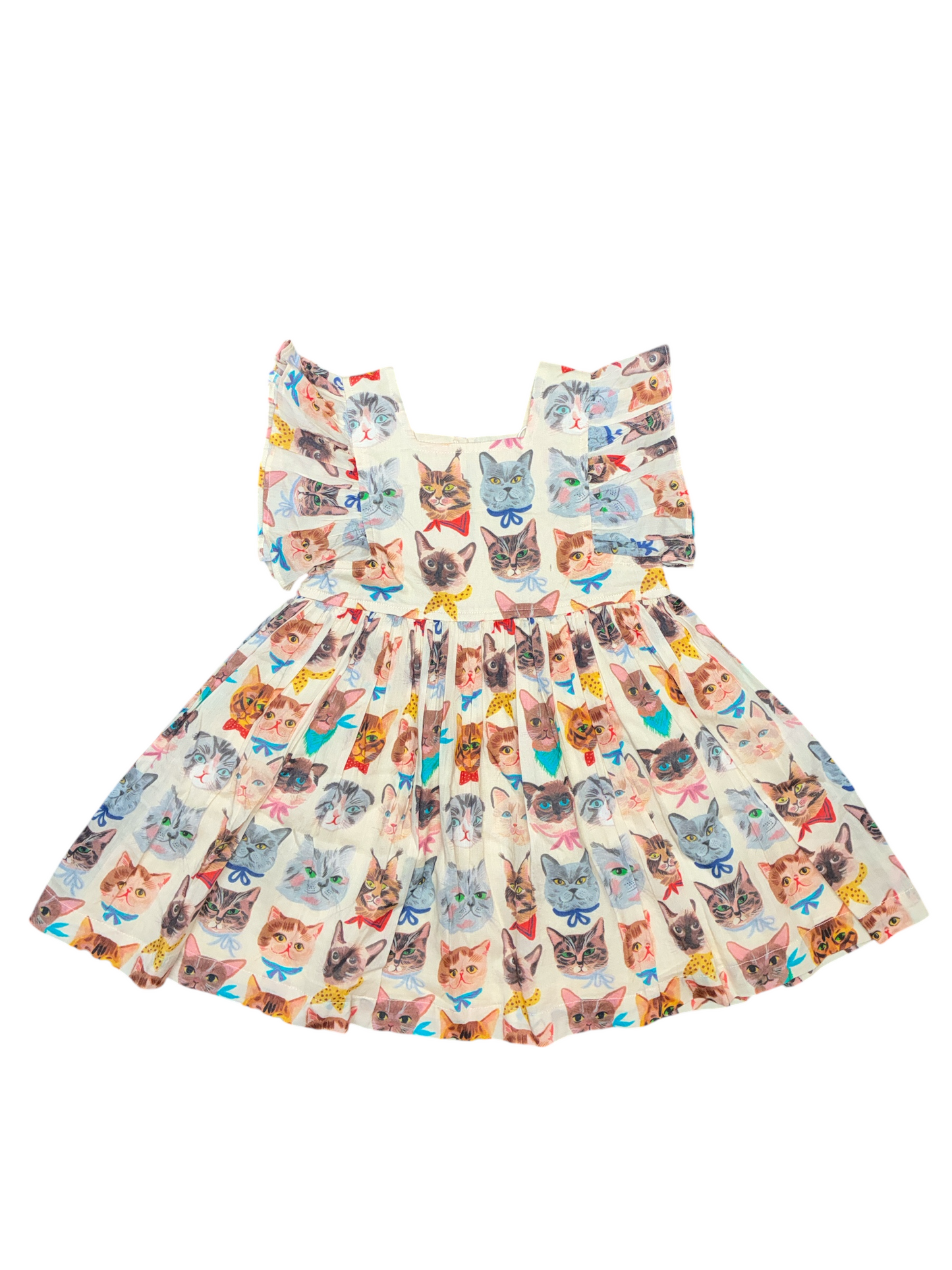 Pink Chicken Cat Print Dress Size 2