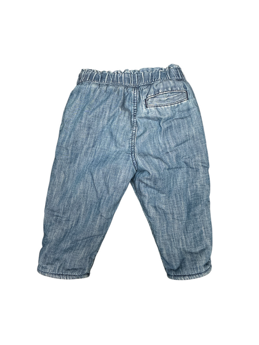 Gap Sherpa-Lined Pull-On Jeans Size 12-18 Months
