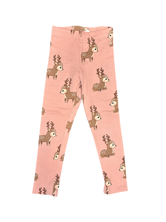 H&M Reindeer Leggings Brushed Inside Size 8