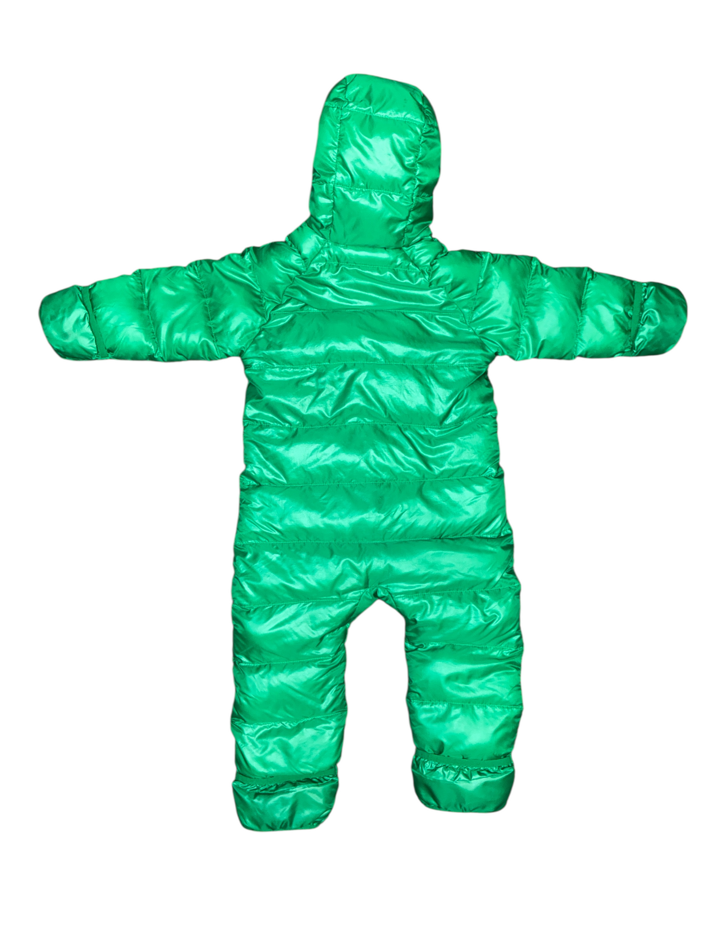 Patagonia Hi-Loft Down Sweater Bunting Green Size 18 Months