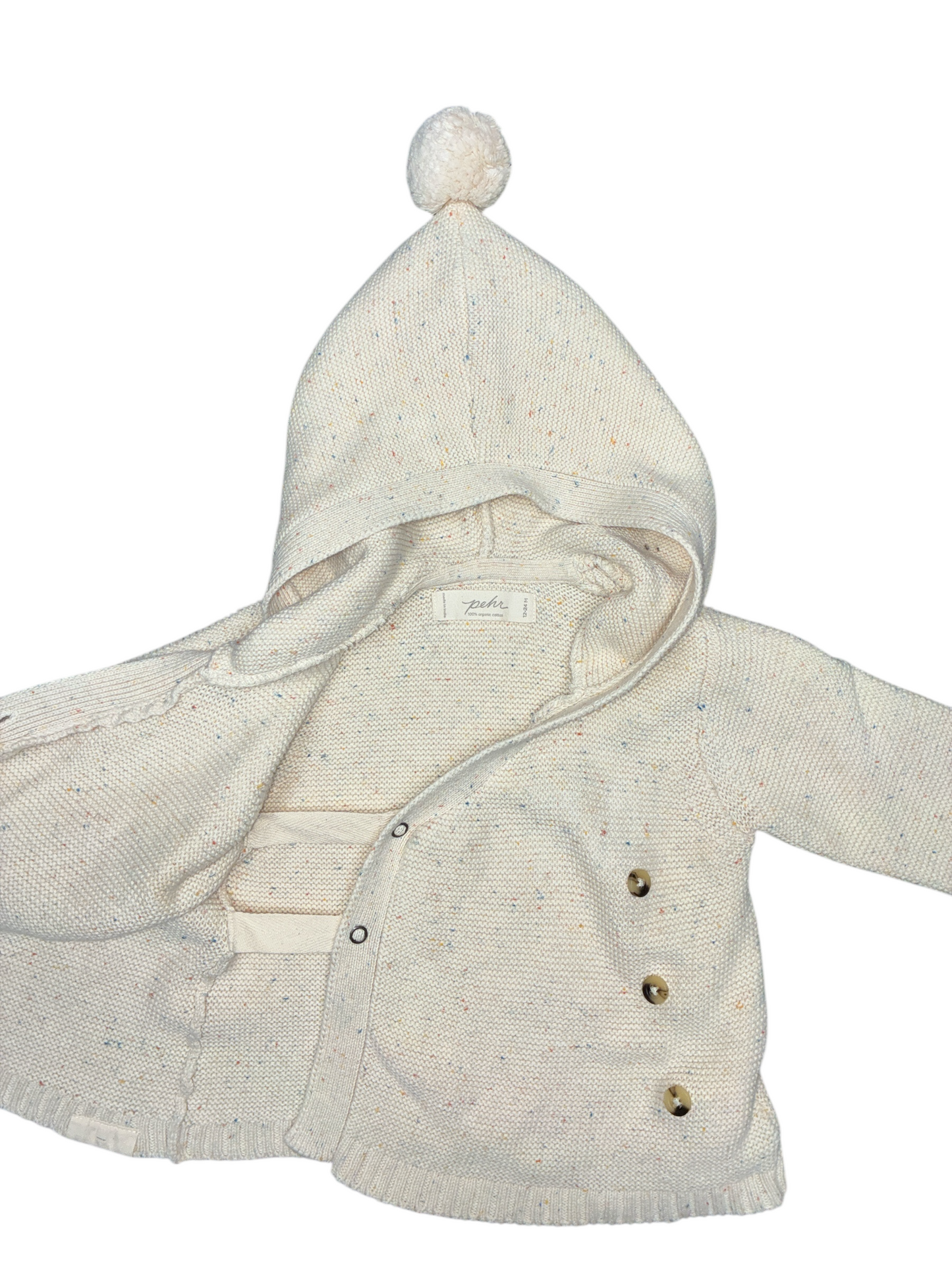 Pehr Hooded Cardigan Size 12-24 Months