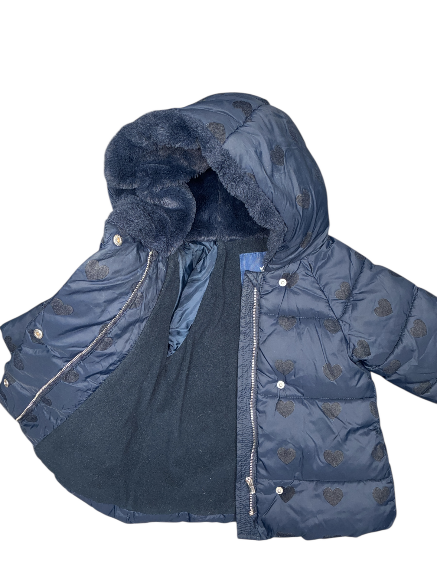 Jacadi Girl Hooded Puffer Size 18 Months