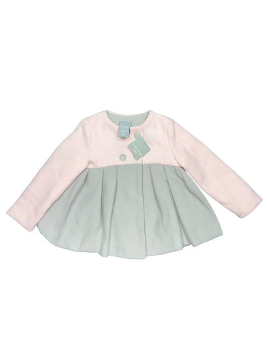 Tahari Baby Pink and Gray Coat Size 18 Months