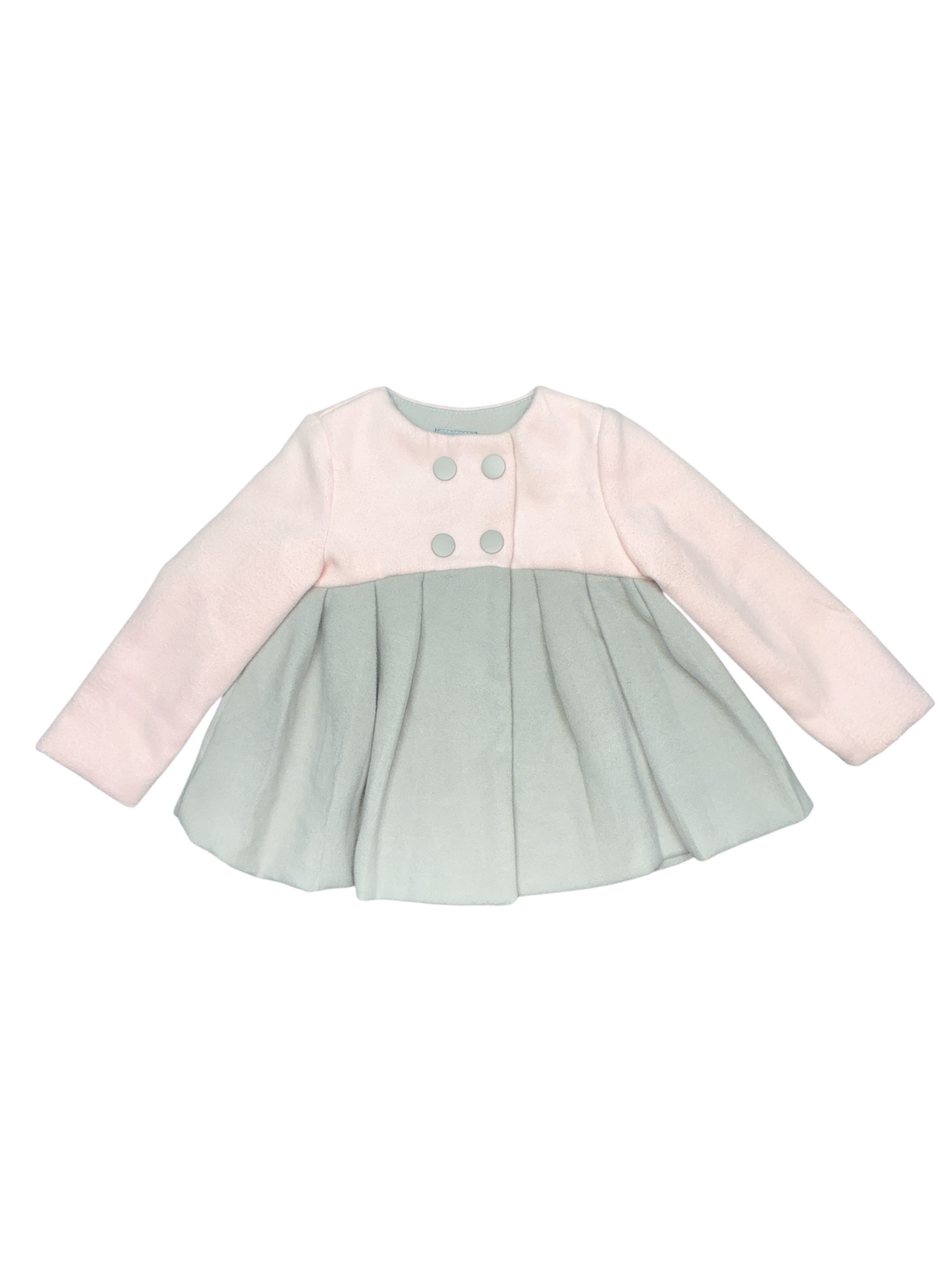 Tahari Baby Pink and Gray Coat Size 18 Months