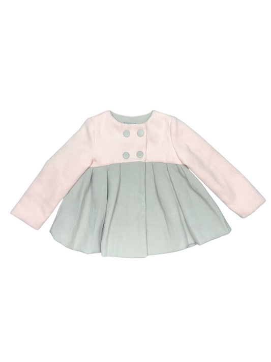 Tahari Baby Pink and Gray Coat Size 18 Months