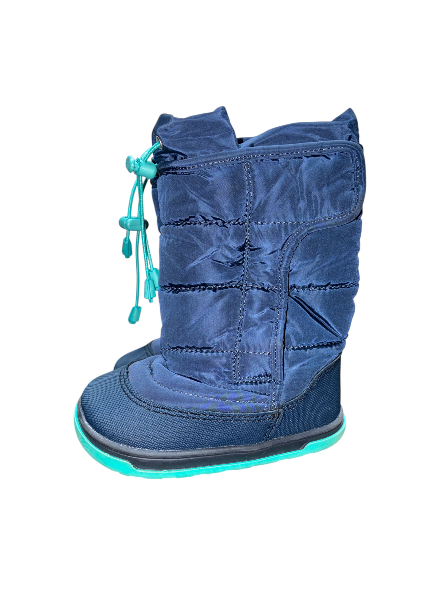 Ten Little Navy Blue Snow Boots Size 7