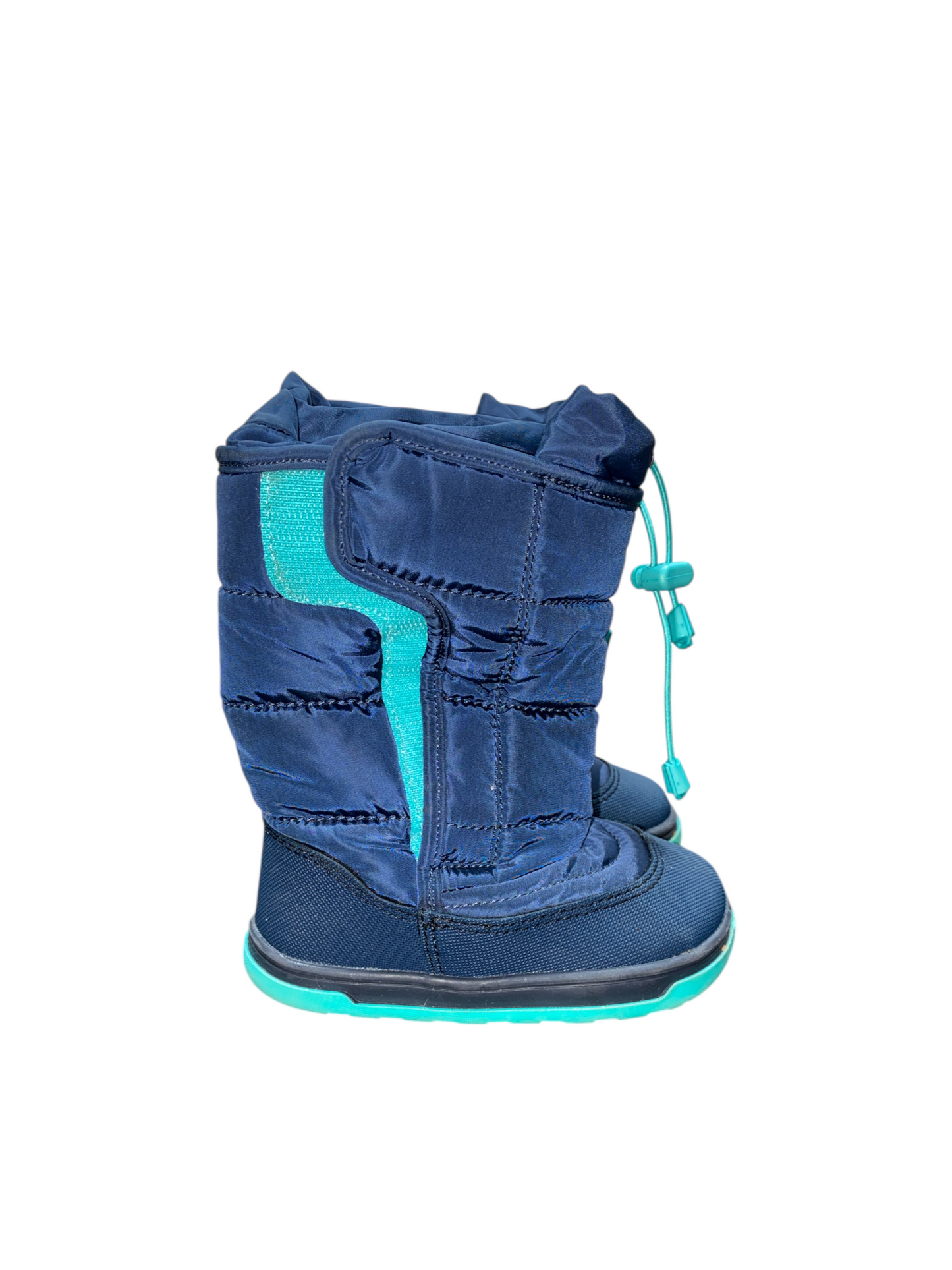 Ten Little Navy Blue Snow Boots Size 7