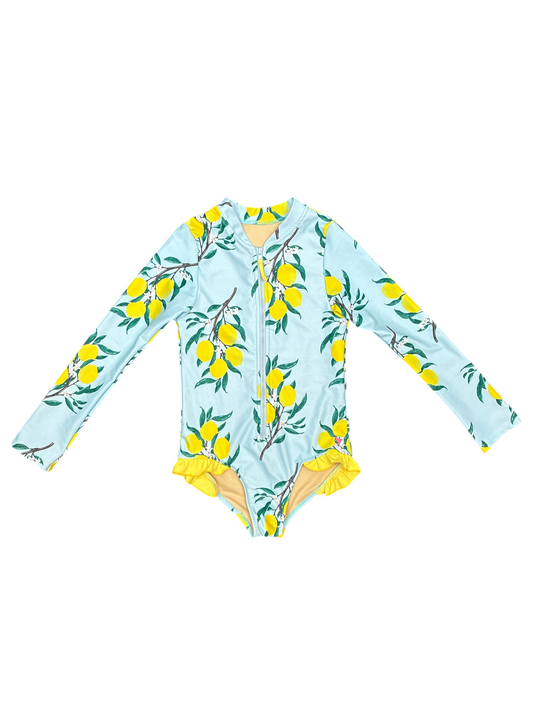 Pink Chicken Lemons Swimwear Size 8