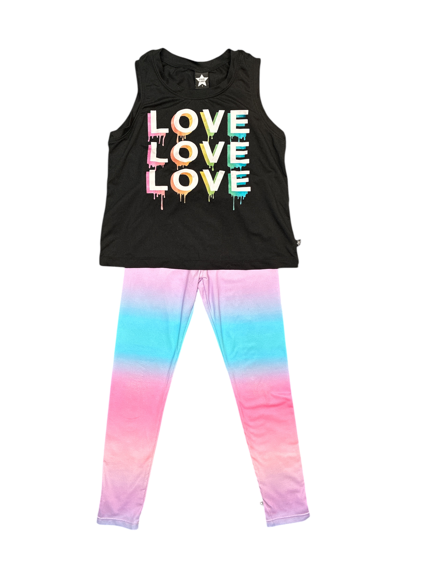 Pixie Lane Sleeveless Top and Legging Set Size 7