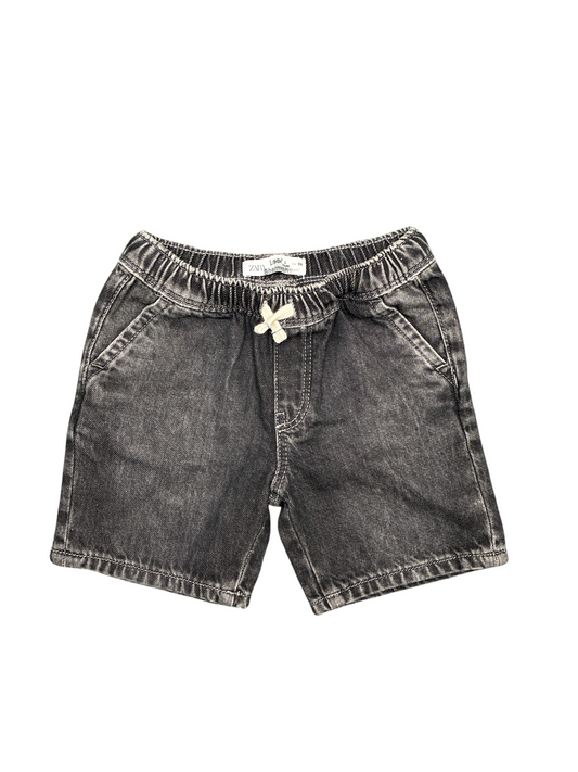 Zara Boys Black Denim Shorts Size 3