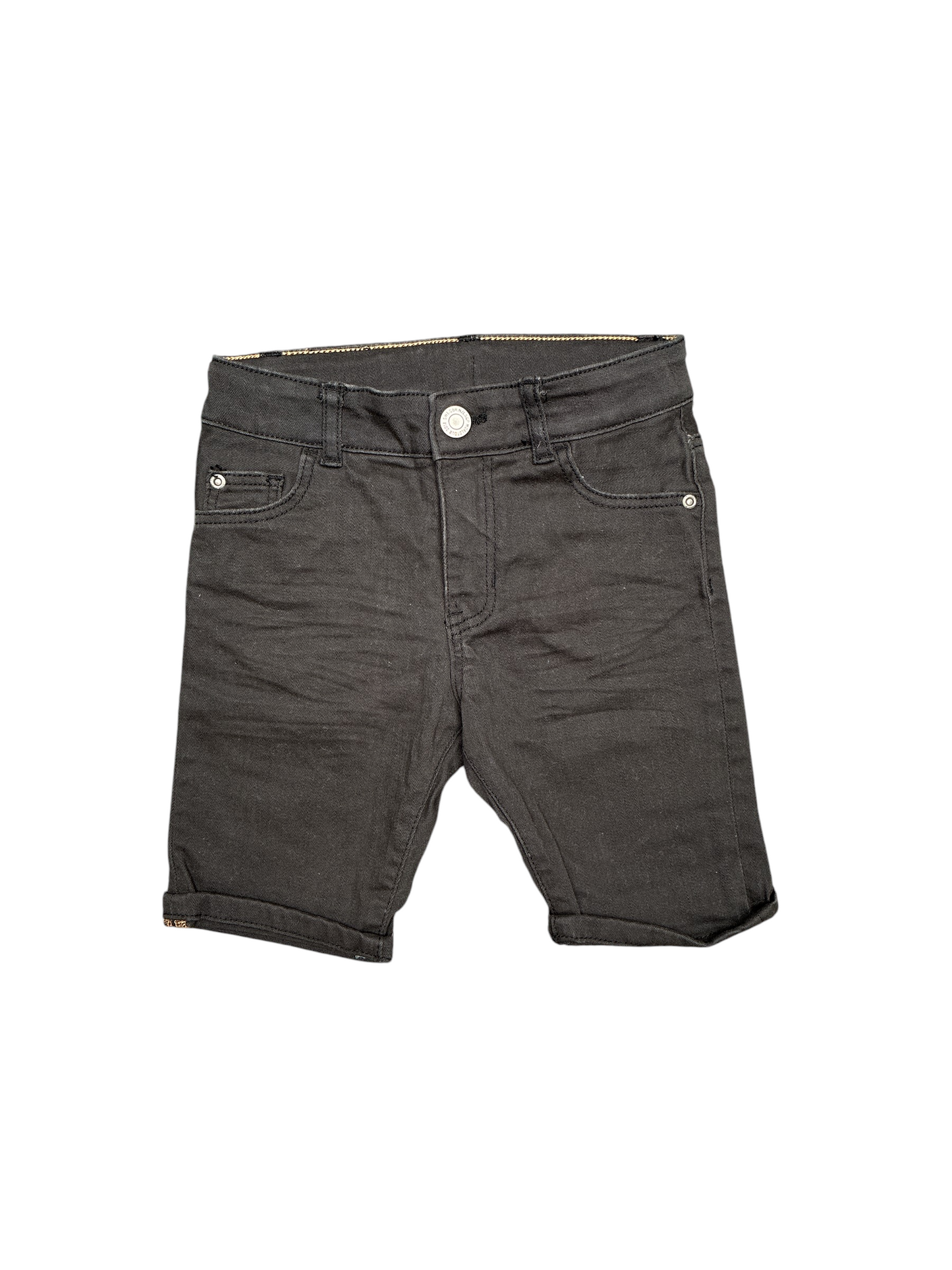 H&M Boys Black Denim Shorts Size 3-4