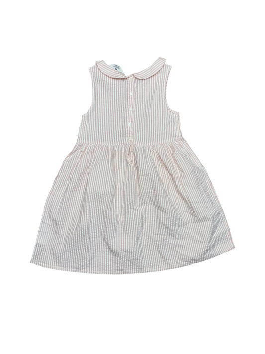H&M Pink and White Striped Dress Size 7