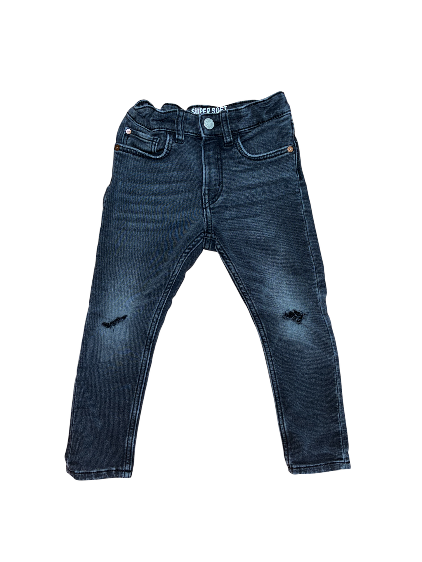 H&M Black Denim Jeans Size 3-4