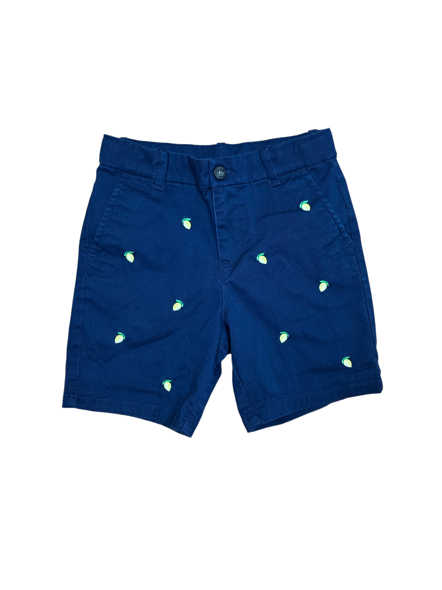 Janie and Jack Lemon Embroidered Shorts Size 6
