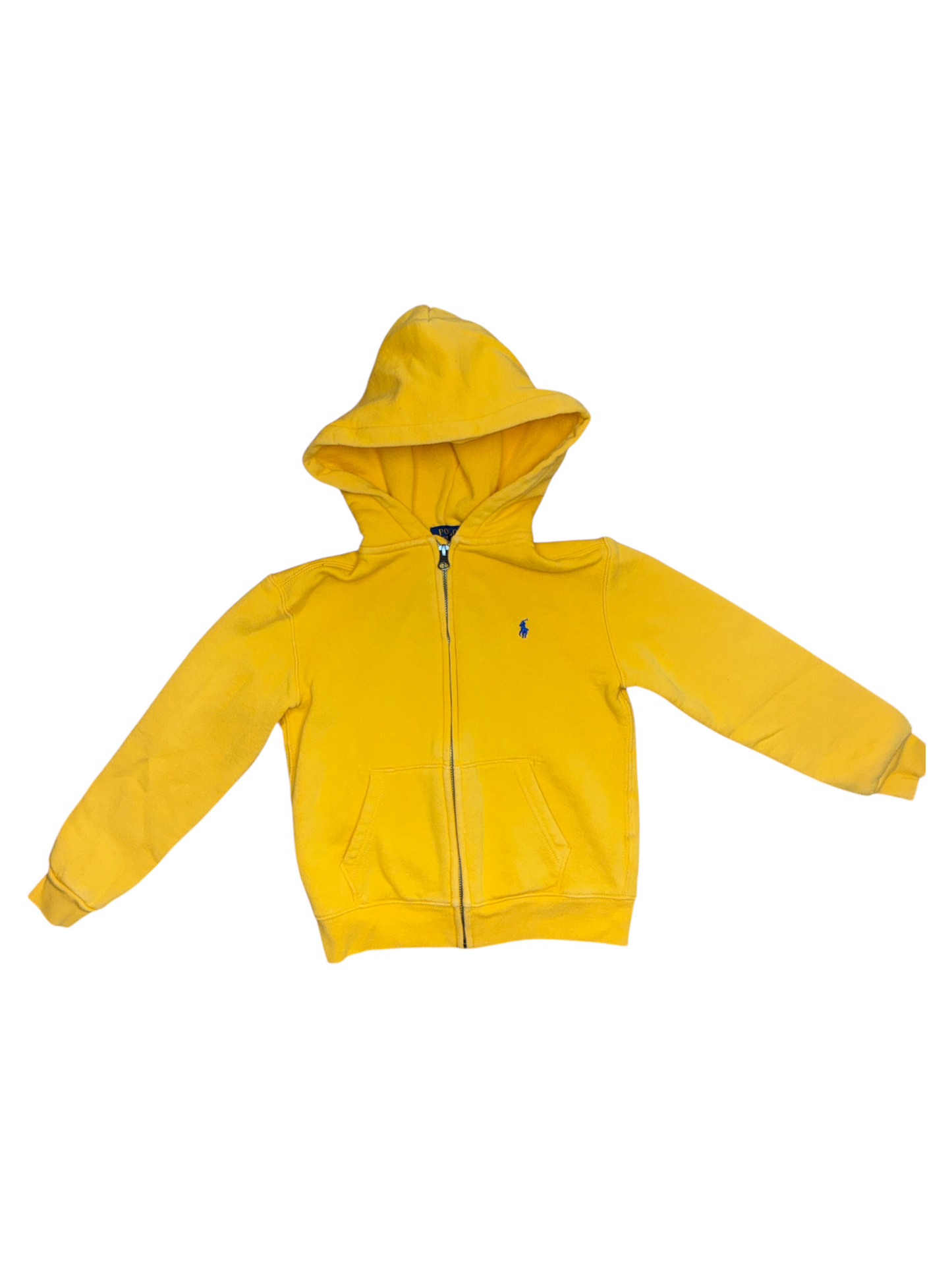 Polo Ralph Lauren Yellow Zip Up Hoodie Size 6